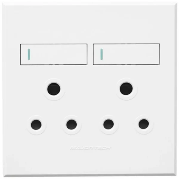 VETI3 DOUBLE RSA SOCKET WHT - 3VW22