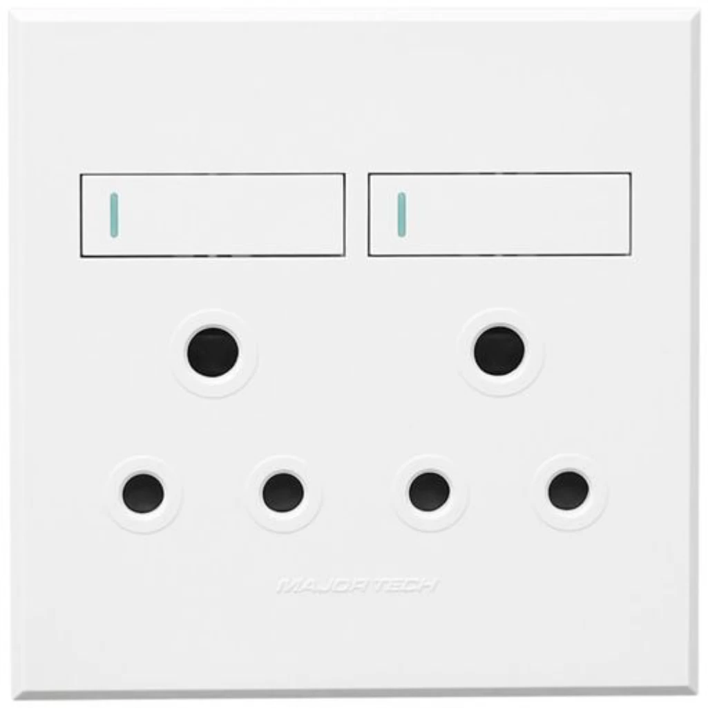 VETI3 DOUBLE RSA SOCKET WHT - 3VW22