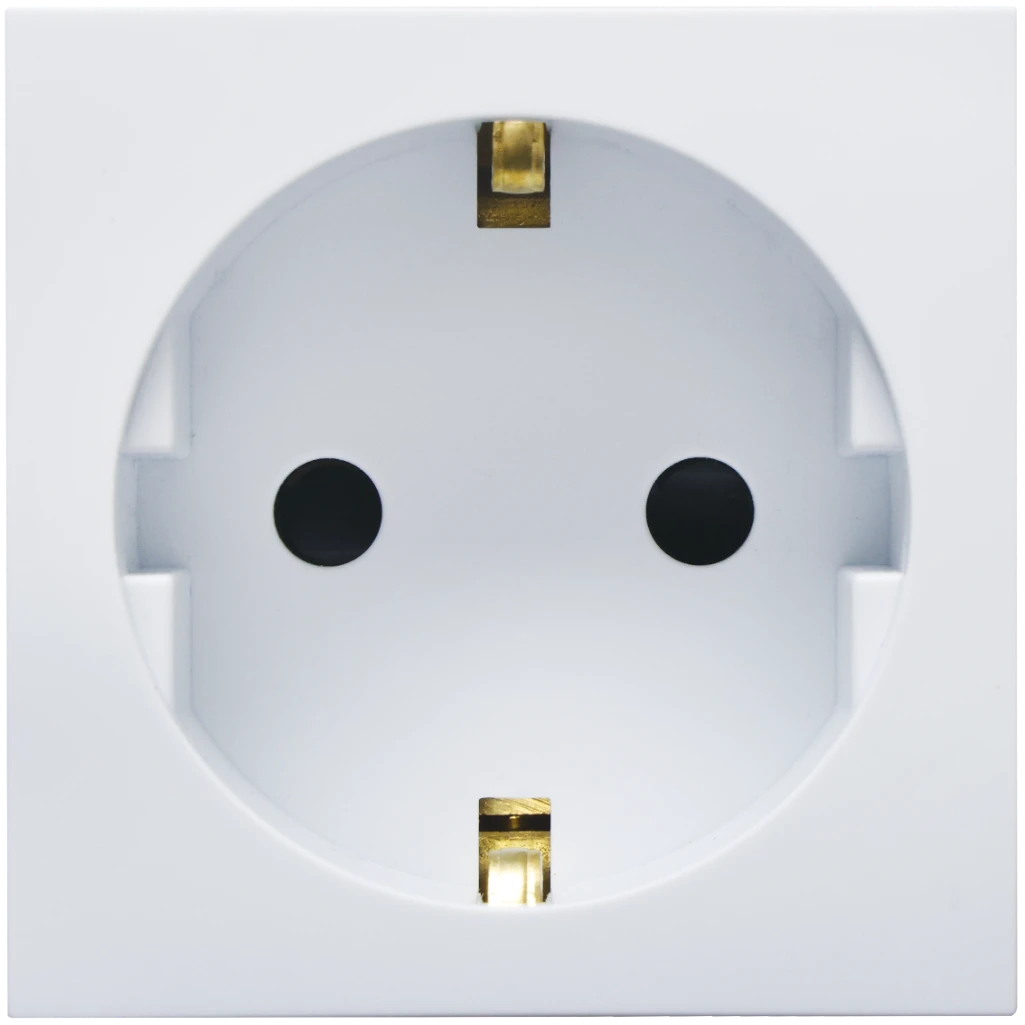 VETI3 SCHUKO SOCKET MODULE WITH EARTH WHT