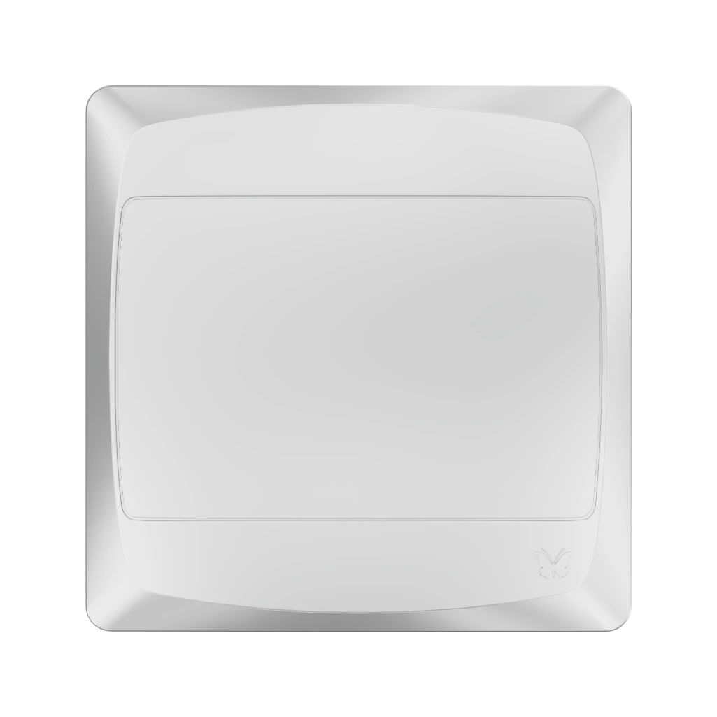 MES BLANK COVER PLATE 4X4 WHITE