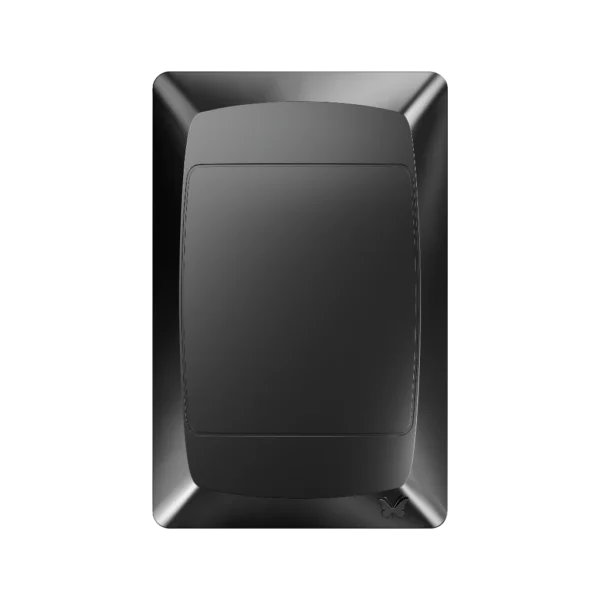 MES BLANK COVER PLATE 4X2 BLACK