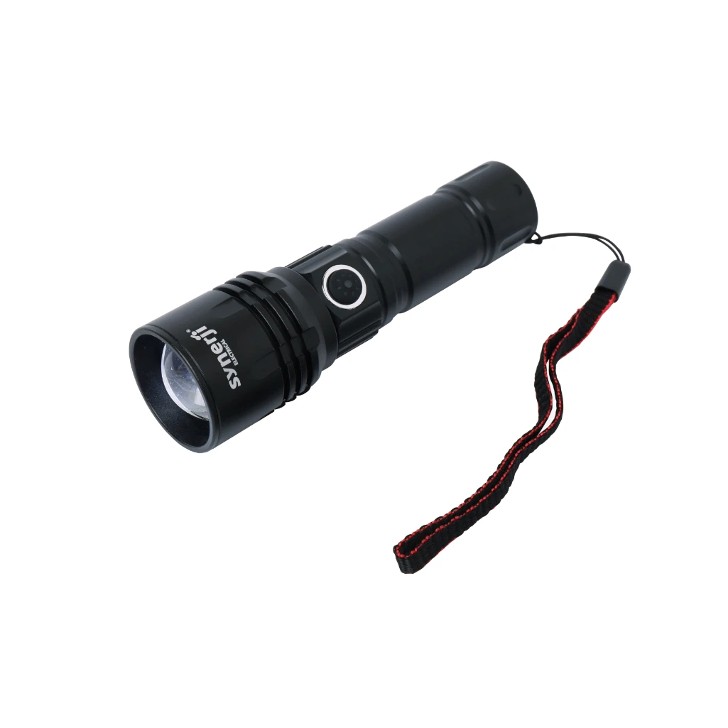 LIGHT TORCH LED 400LM ALUMINIUM RECHARGEABLE ENE SYRTALU
