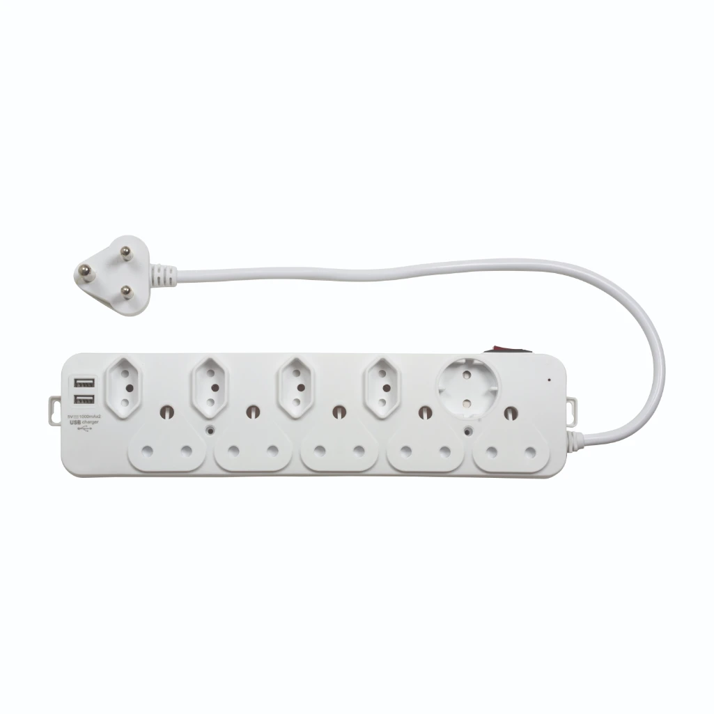M/PLUG 5X16A 4X16A NEW 1XSCH 2XUSB 1A S/P - EP64USB
