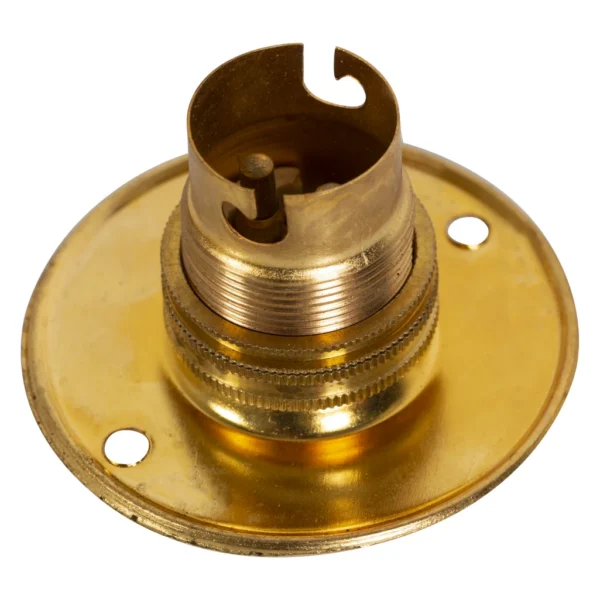 LAMPHOLDER BRASS BATTEN B22 50/65mm