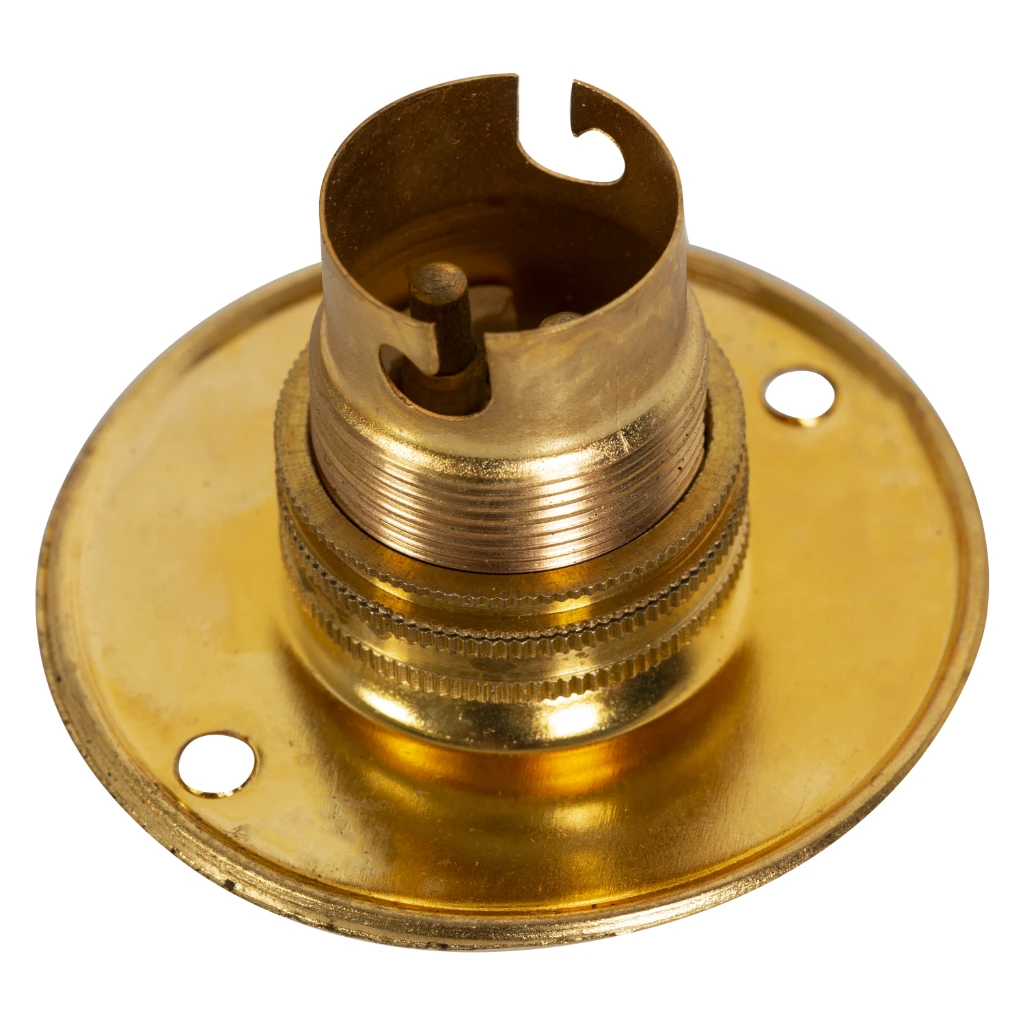 LAMPHOLDER BRASS BATTEN B22 50/65mm