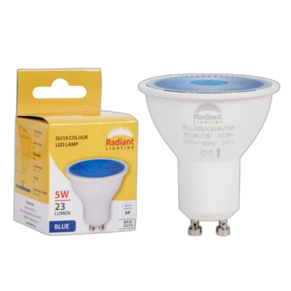 LED 5W GU10 BLUE RD - RLL289