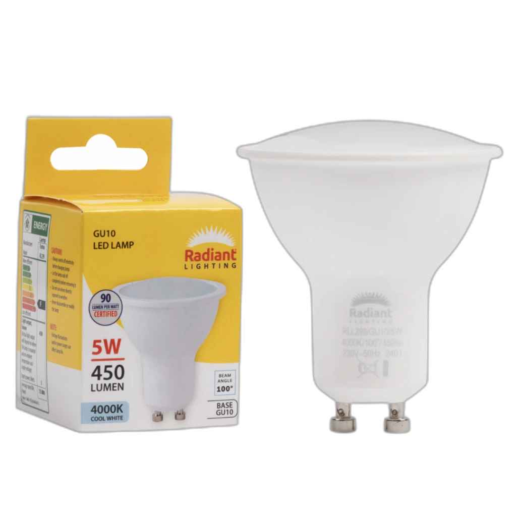 LED 5W GU10 FROSTED 4000K RD - RLL299