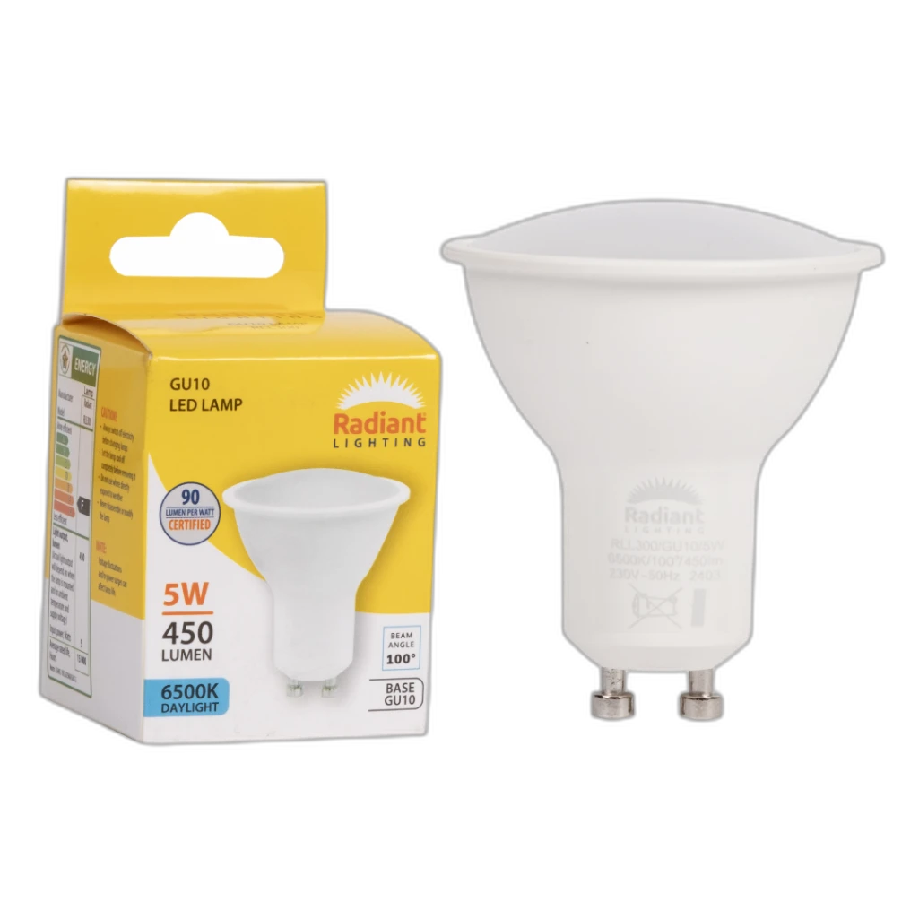 LED 5W GU10 FROSTED 6500K RD - RLL300
