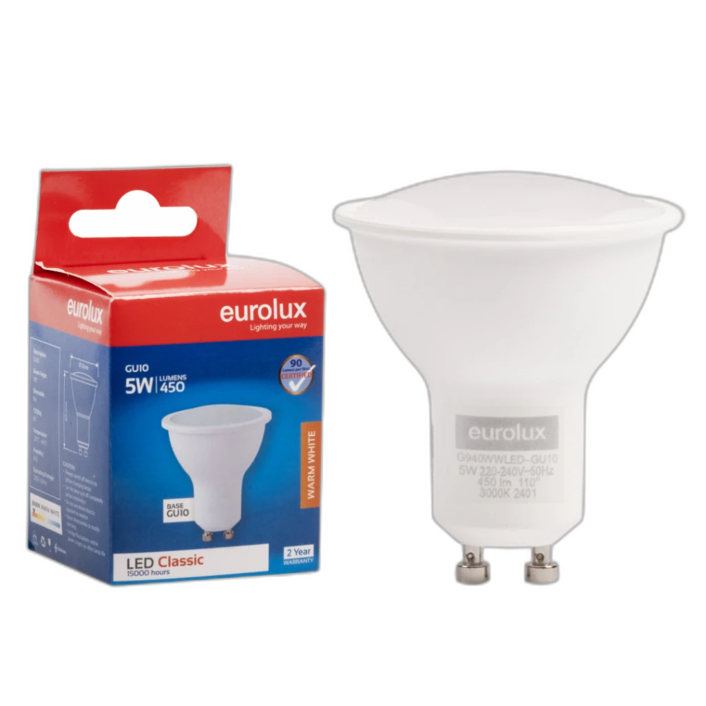 LED 7W GU10 3000K EU - G940WW
