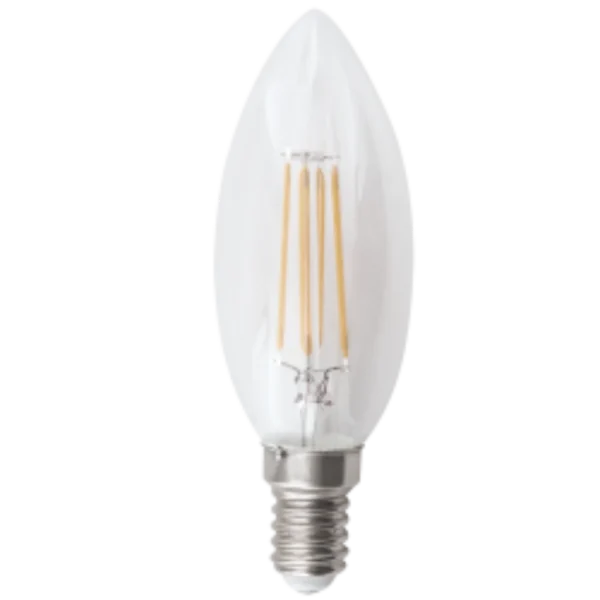 BULB LED CANDLE E14 C35 4.5W 2700K CLEAR 220V-240V DIMMABLE FILAMENT B