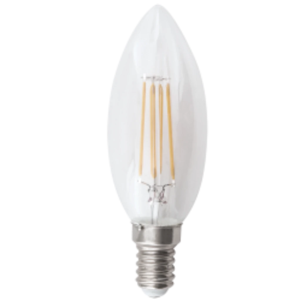 BULB LED CANDLE E14 C35 4.5W 2700K CLEAR 220V-240V DIMMABLE FILAMENT B