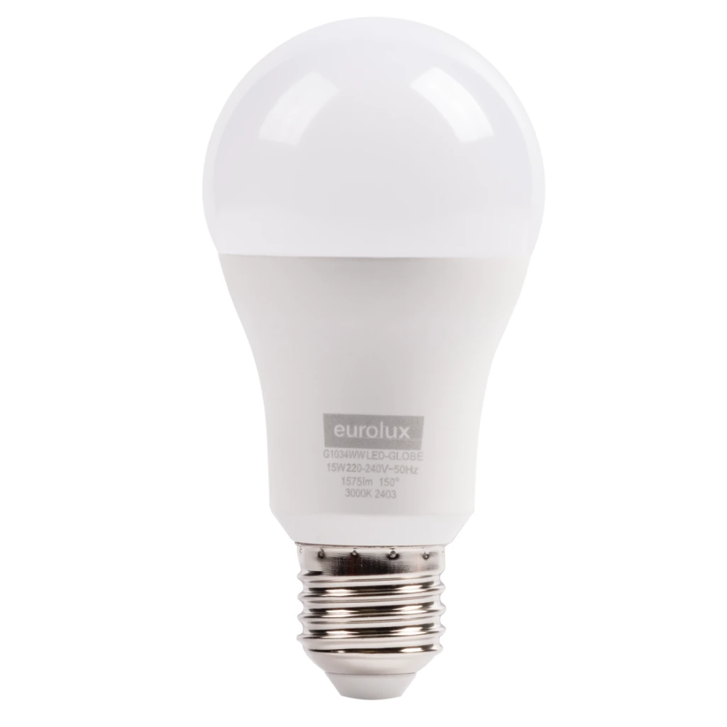 LED 15W E27 A60 GLOBE 3000K EU - G1034WW