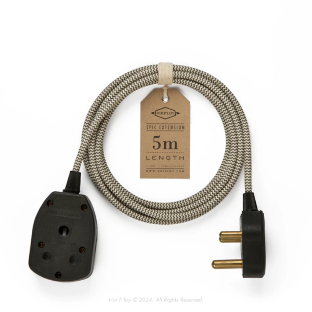 ZIGZAG EPIC EXT 5M GRAPHITE & IVORY - EE-ZZ-GI-5M