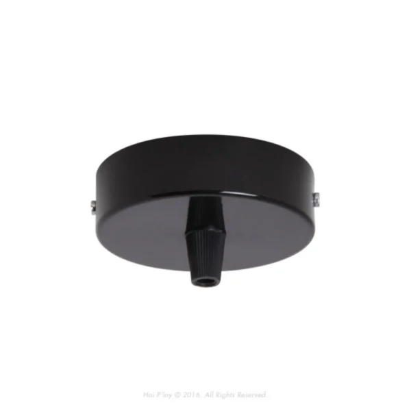CEILING CUP SMALL 1HOLE BLACK NYLON - CC-S-BL-BN-1