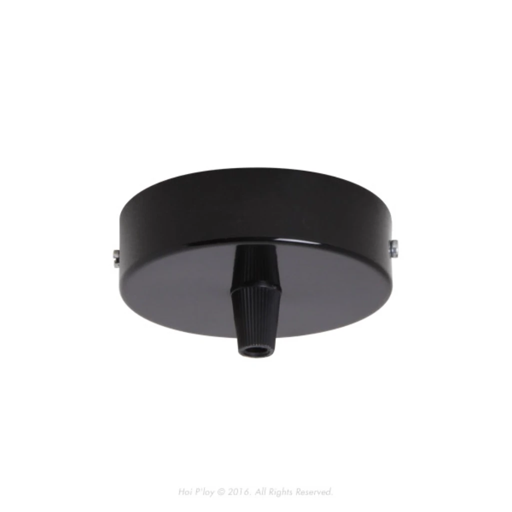 CEILING CUP SMALL 1HOLE BLACK NYLON - CC-S-BL-BN-1