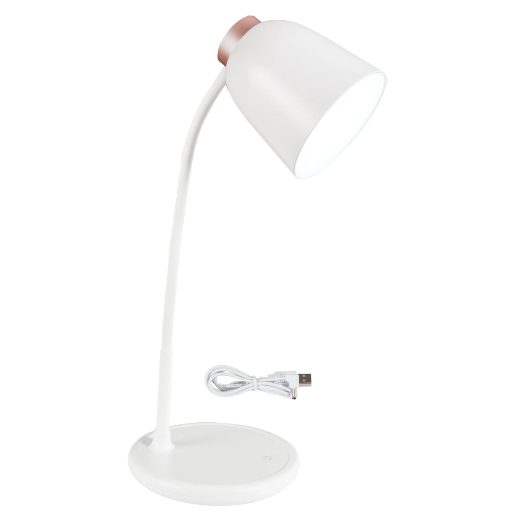 3CCT RECHARGEABLE LED TABLE LAMP W/FLEXI ARM AND TOUCH 4W WHT