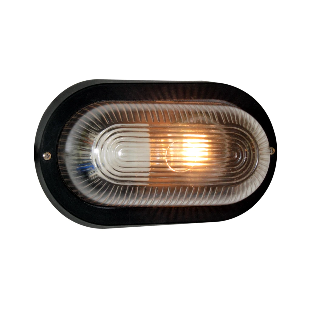 BULKHEAD PLAIN OVAL PLASTIC BLACK PVC EU- B137B