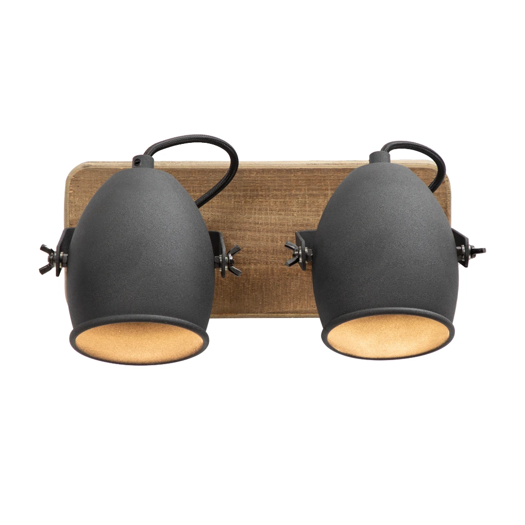 SPOTLIGHT 2LT CARBON BLACK WOOD 26961 TLW