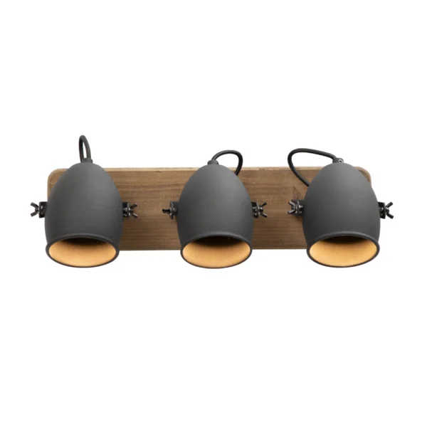 SPOTLIGHT 3LT CARBON BLACK WOOD 26962 TLW