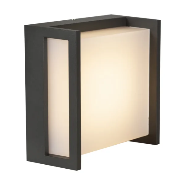 WALL LIGHT LED 8.5W 3000K GREY ALUMINIUM QUBO - O605 EUR*