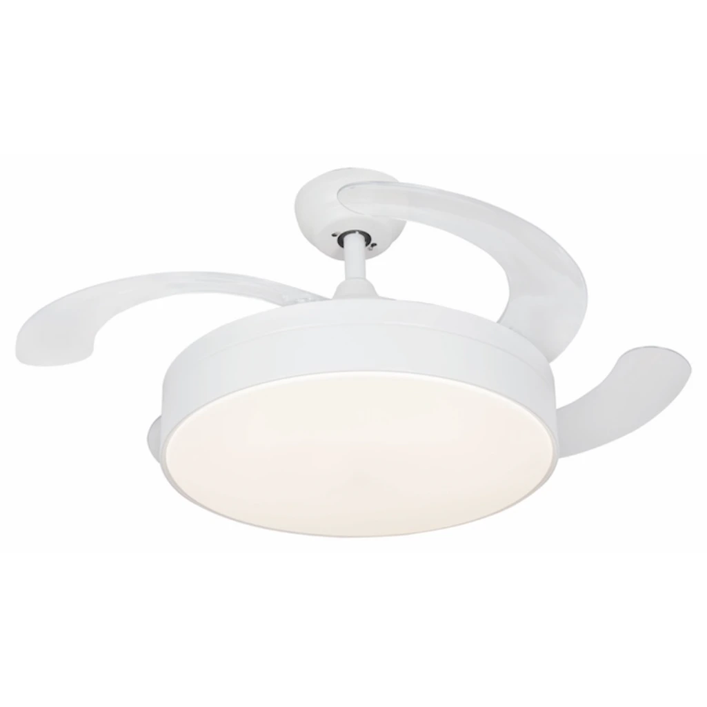 CEILING FAN 42'' 4 RETRACTABLE ABS BLADES - FCF055 WHITE BRI