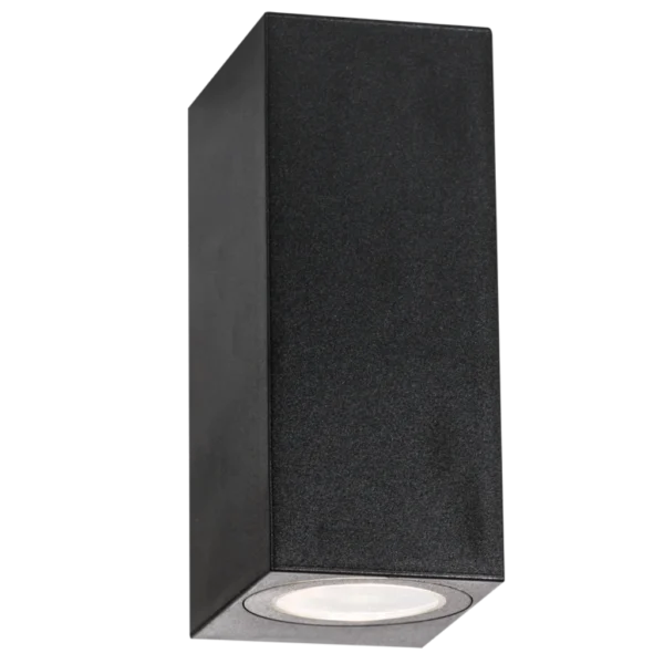 WALL LIGHT UP AND DOWN SQR MATT BLACK - L368 MATT BLACK BR