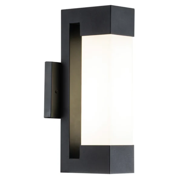 WALL LIGHT 9W LED 4000K METAL AND GLASS - L531 BLACK BRI