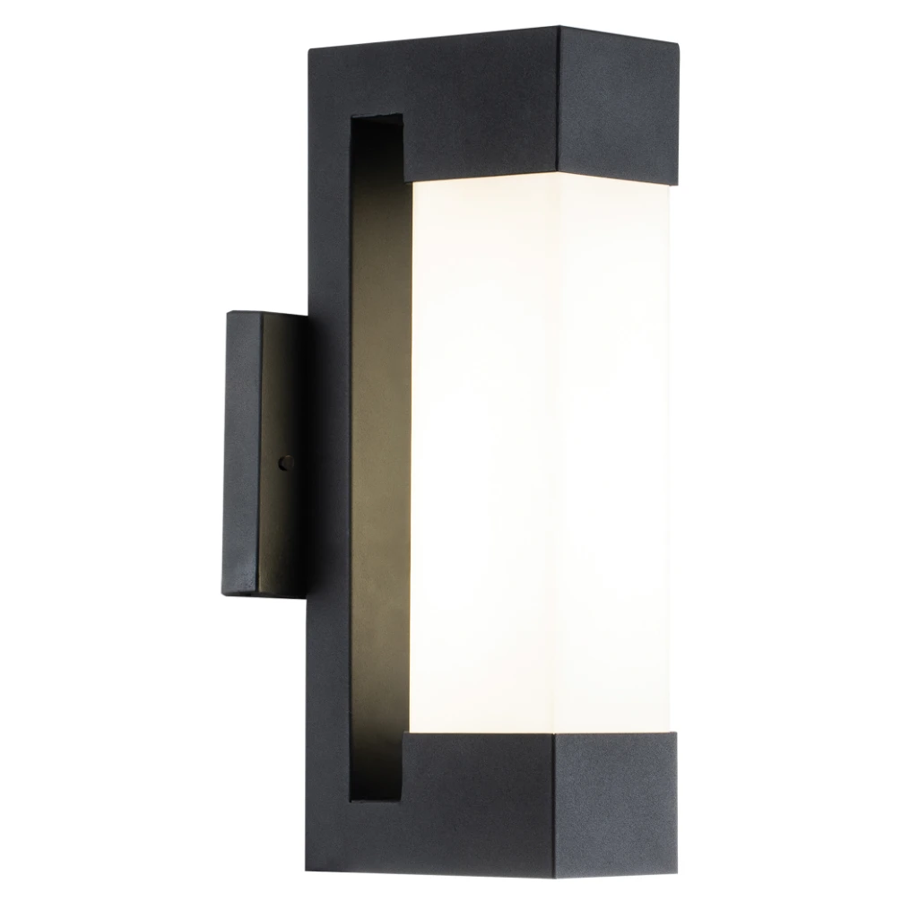 WALL LIGHT 9W LED 4000K METAL AND GLASS - L531 BLACK BRI