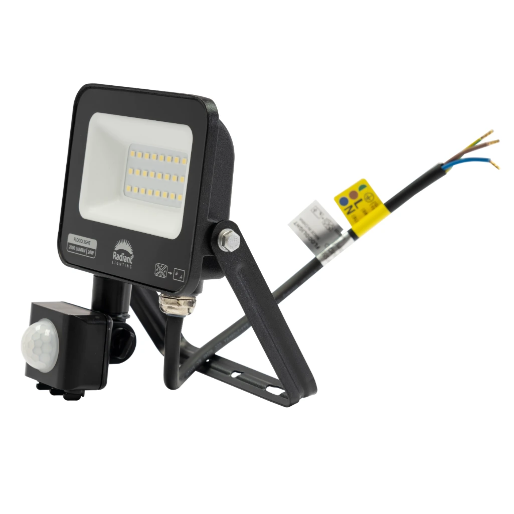 FLOODLIGHT LED 20W WITH MOTION SENSOR 6500K - RAD RFS55