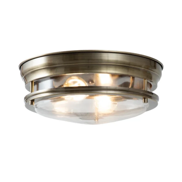 TLW CEILING LIGHT CFM SIENNA 2LT A/BRASS IP44