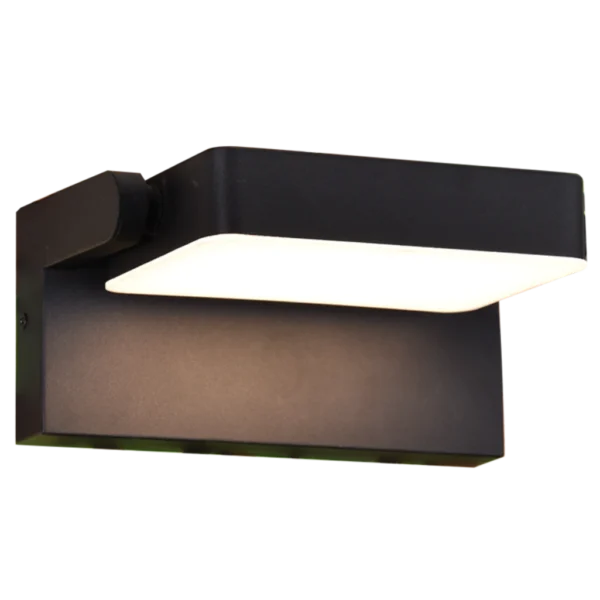 L587 OUTDOOR WALL LIGHT METAL BLACK IP54 20W 3CCT LED BR