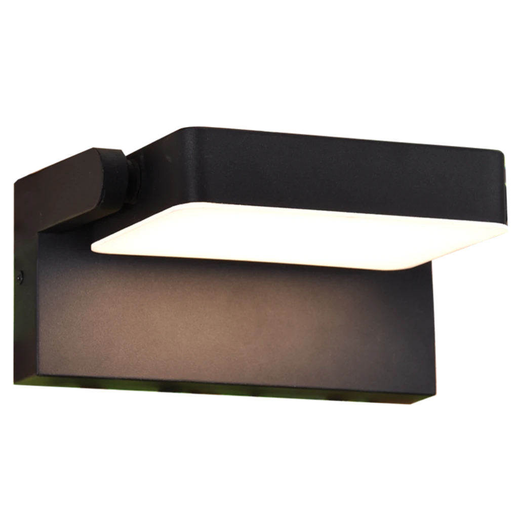 L587 OUTDOOR WALL LIGHT METAL BLACK IP54 20W 3CCT LED BR