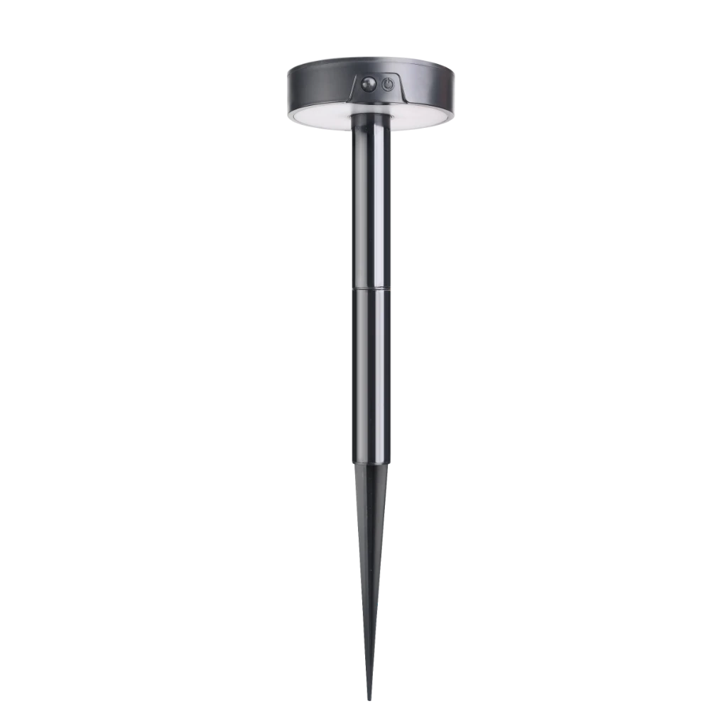 LIGHT GARDEN SPIKE LED SOLAR 1.5W 3CCT RND PIR BLK ENE SYSOLWRND1.5WS