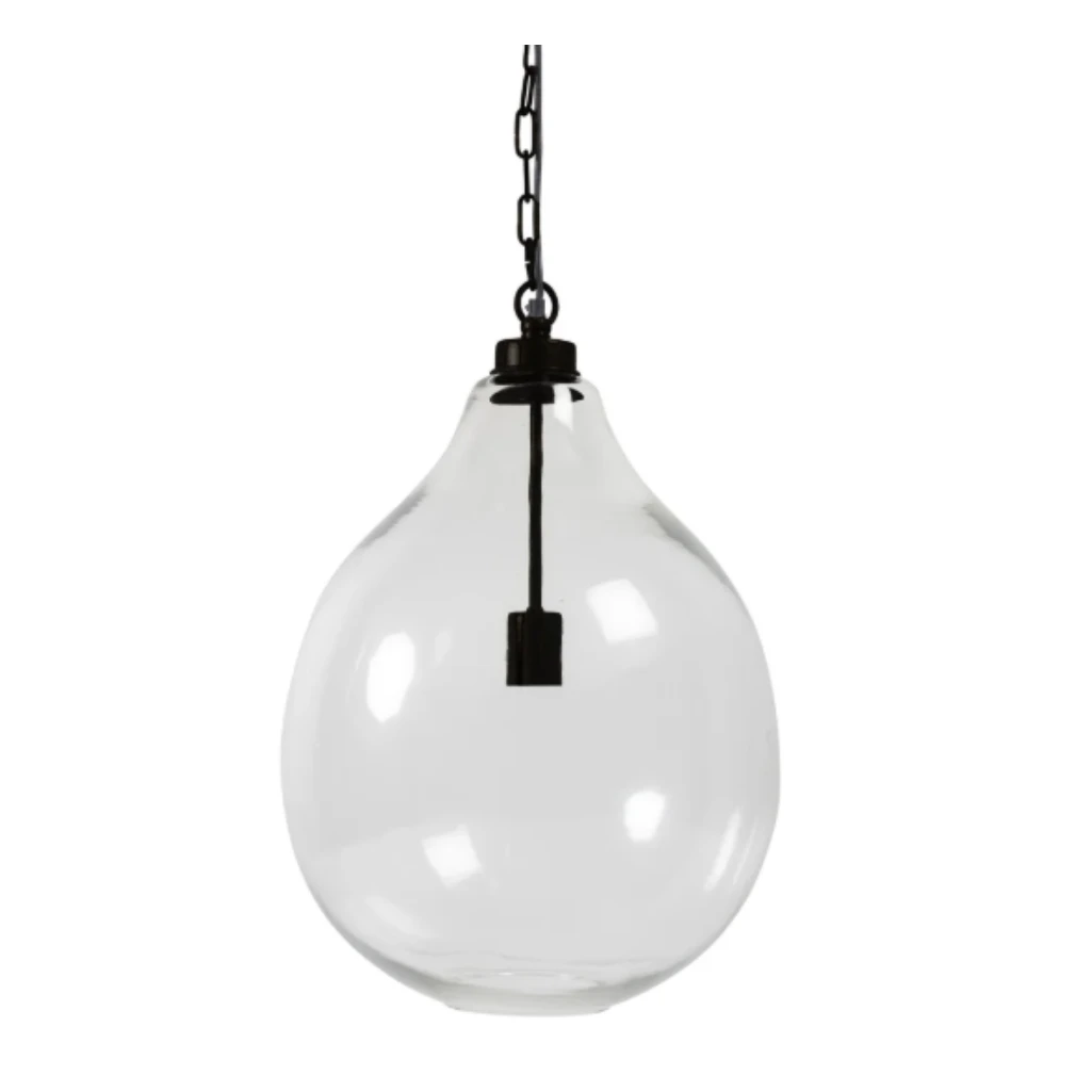 Glass Orb Pendant Med Midnight HER