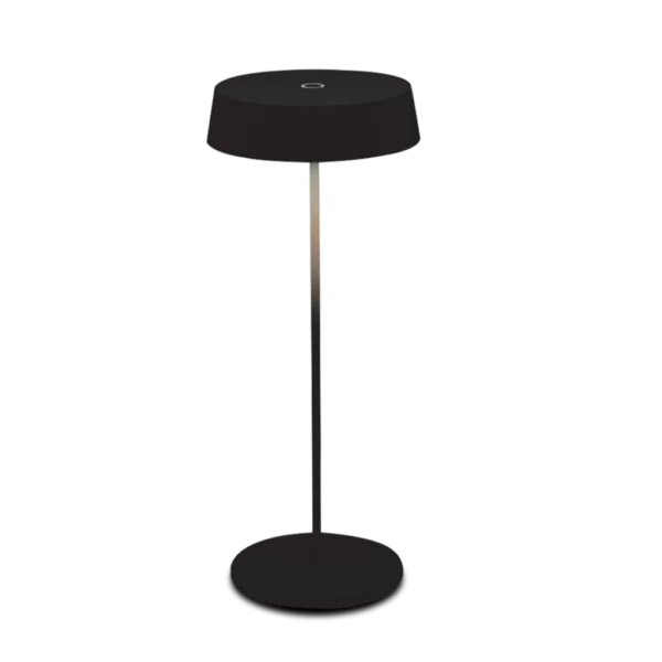 SLENDER RECHARGEABLE TABLE/L BLK 2.2W WW IP54 DIMM 255.2LM 4670.3030