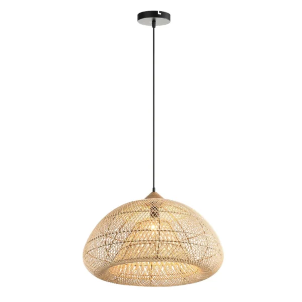 PENDANT E27 600X380 NATURAL RATTAN LLG147/38 EAG