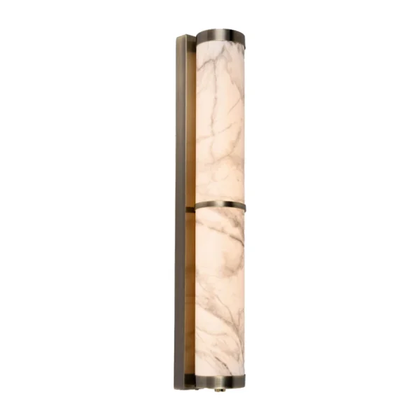 WALL LIGHT LED 12W 60X80X10.5 BRNZ+MILKY WHT GLS EBD0337 EAG