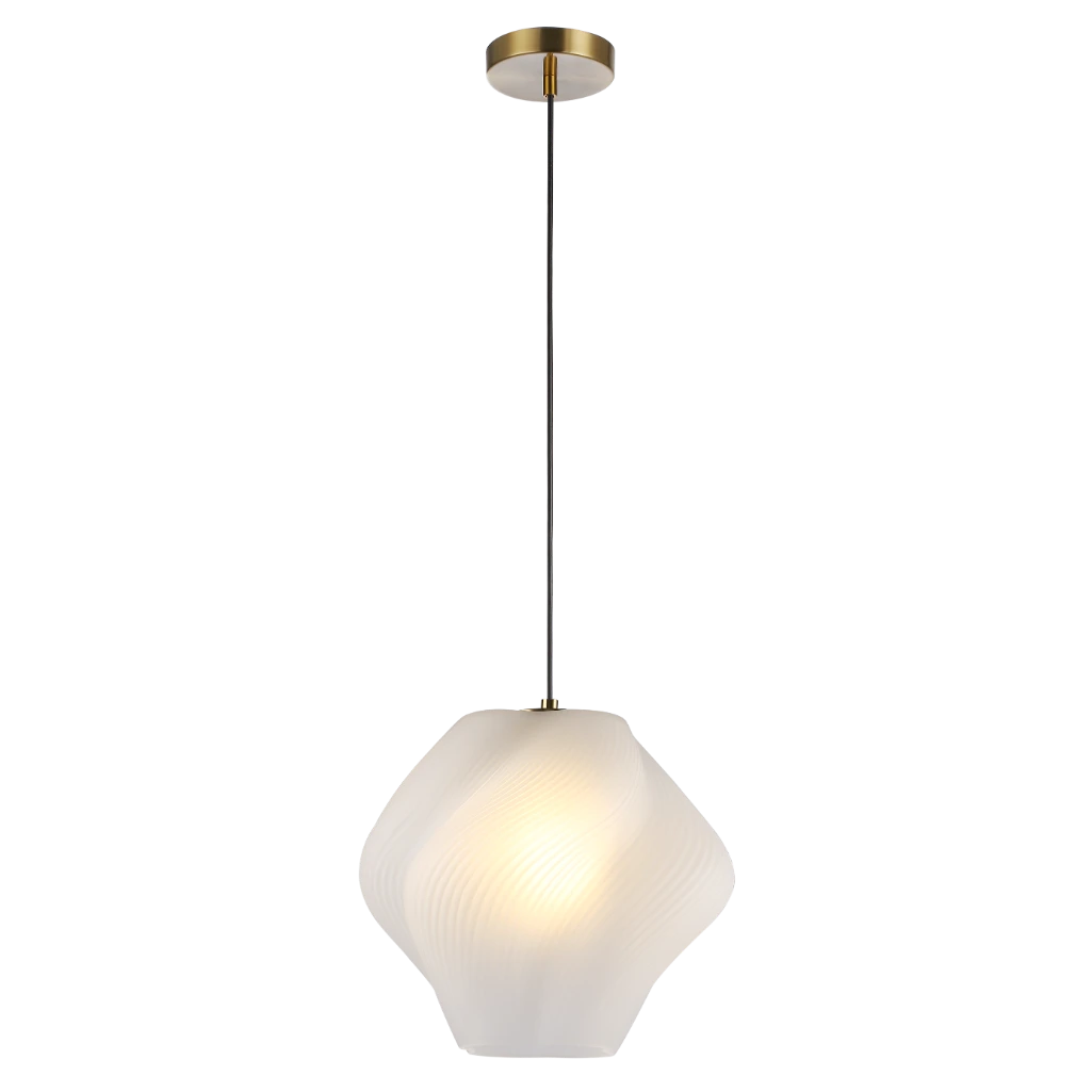 Gelato Glass Pendant-Ice 1xE27 Medium LW-KLCH-134IC/M KLI