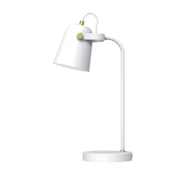TABLE LAMP E27 220V ANT BRASS /MATT WHT NAH2002/26 EAG