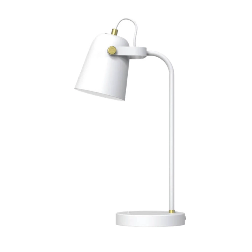 TABLE LAMP E27 220V ANT BRASS /MATT WHT NAH2002/26 EAG