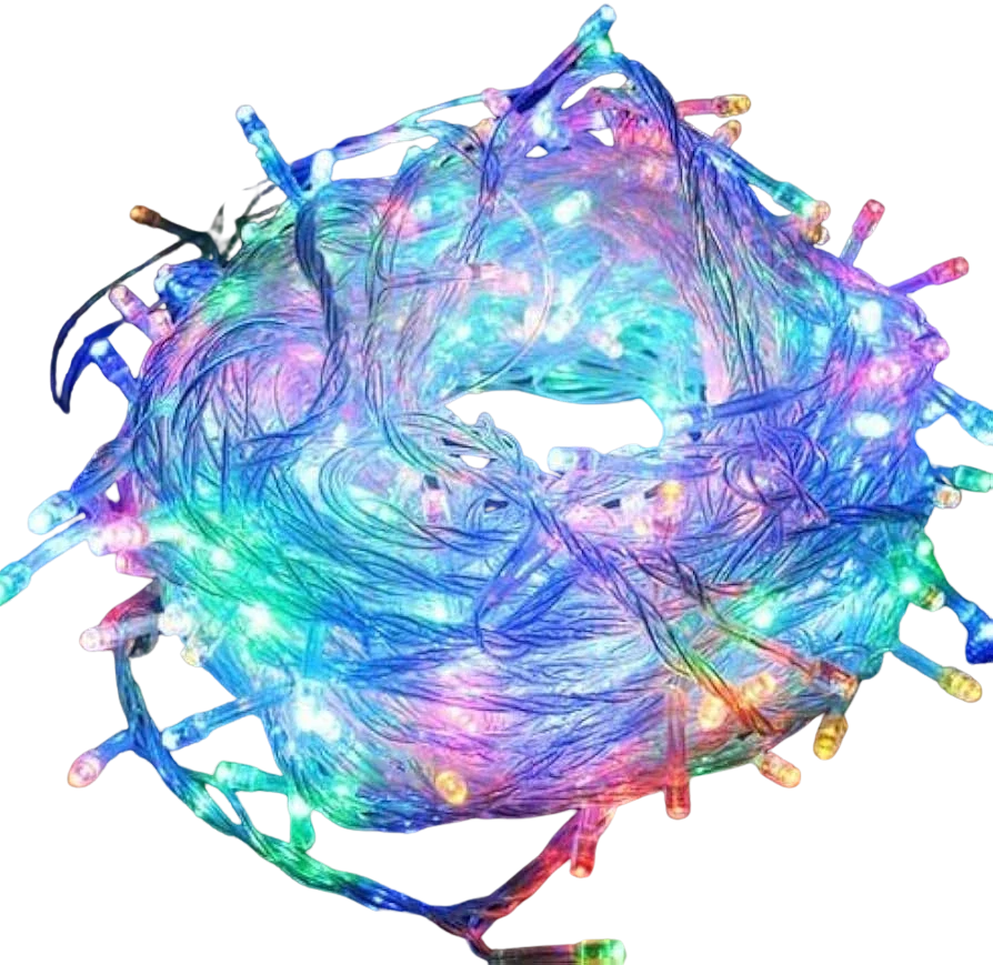 FAIRY LIGHT INDOOR FLASHING MULTI COLOURS 100LED 10M SAN 110509