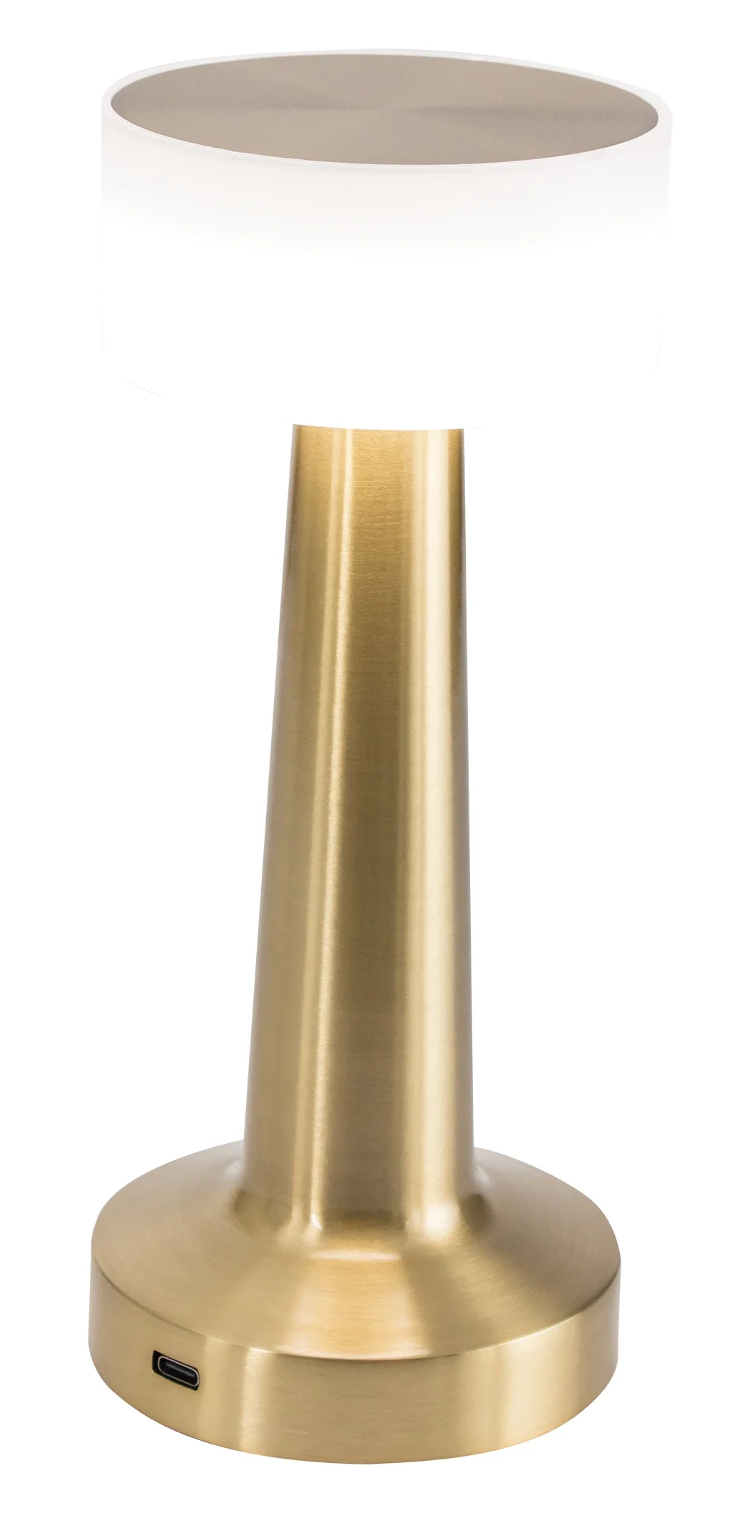 RECHARGEABLE ANTIQUE GOLD 3W LED TABLE LAMP BR