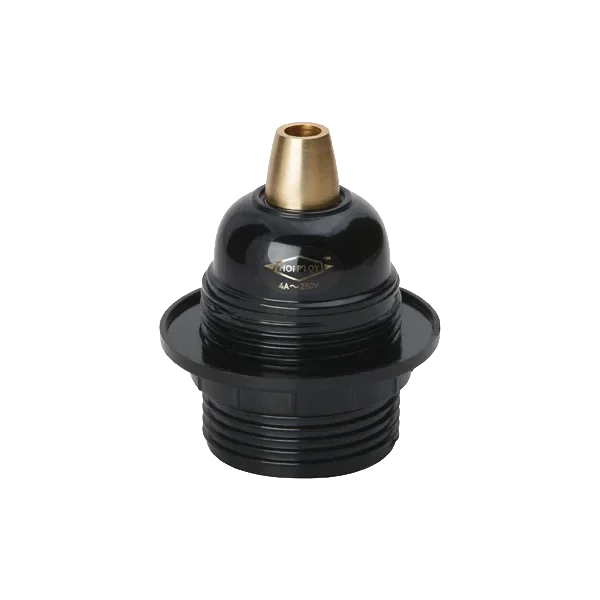 Bakelite Lamp Holder | Full Thread with Brass LH-BA-FT-BR-GS